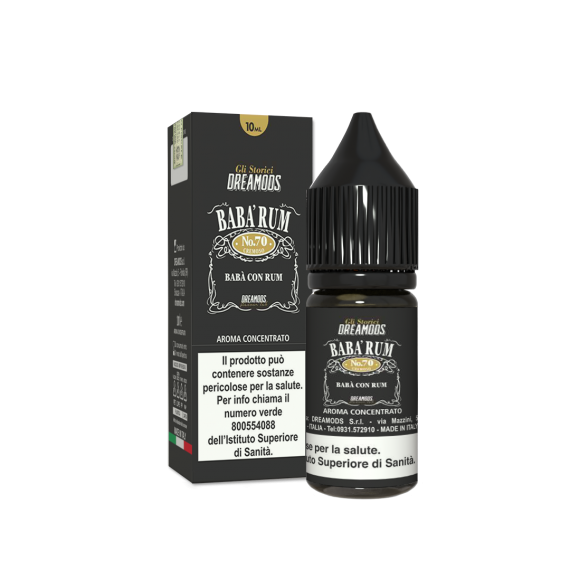 Dreamods Baba Rum No.70 Cremosi Aroma Concentrato 10ml 0mg/ml