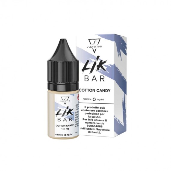 Lik Bar Cotton Candy Liquido Pronto 10ml Nic Salt