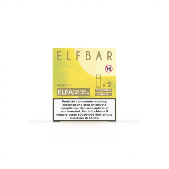 Elfbar ELFA Mango 2 Pezzi Pod Usa e Getta 20 mg