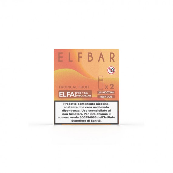 Elfbar ELFA Tropical Fruit 2 Pezzi Pod Usa e Getta 20 mg