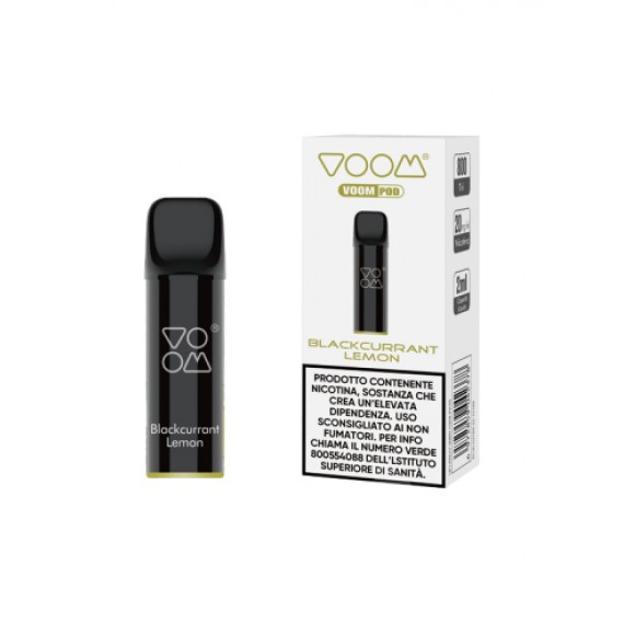 Voom Pod Precaricata Blackcurrant Lemon 20mg/ml Usa e Getta