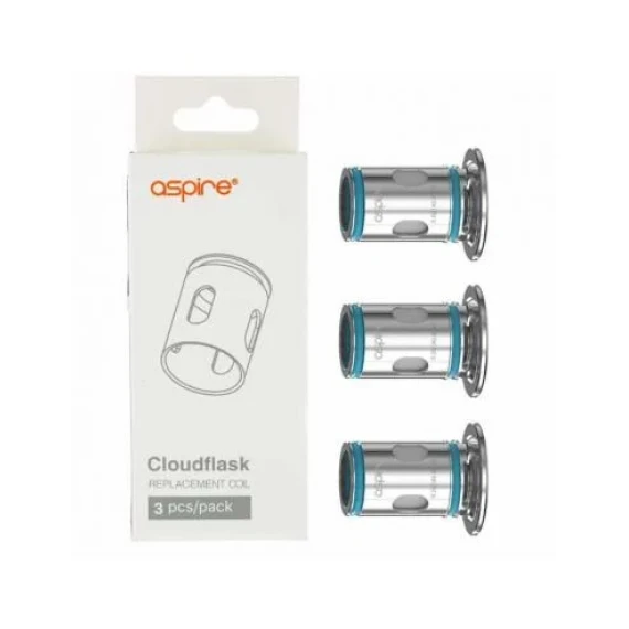 Aspire Testine Coil di Ricambio Cloudflask x3 Pezzi