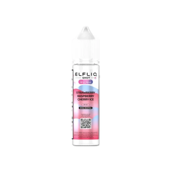 Elfbar Elfliq Strawberry Raspberry Cherry Ice Shot 20 ml 0mg/ml