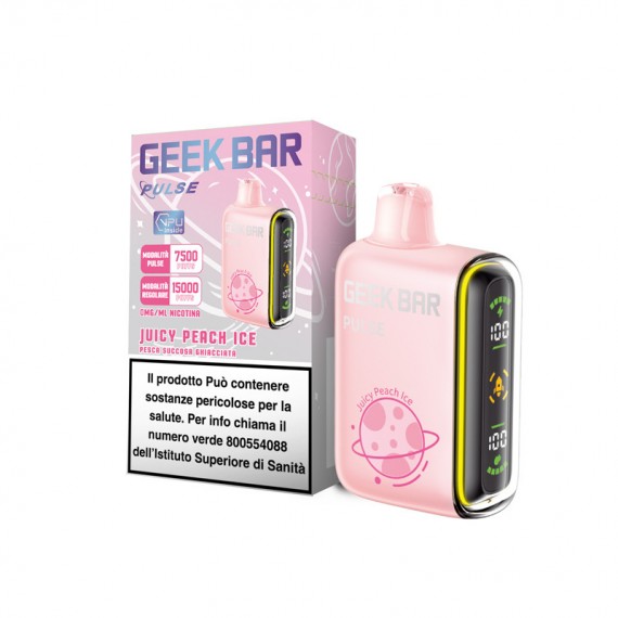 Geekvape Geekbar Pulse Juicy Peach Ice Usa e Getta 650 mAh 0mg/ml