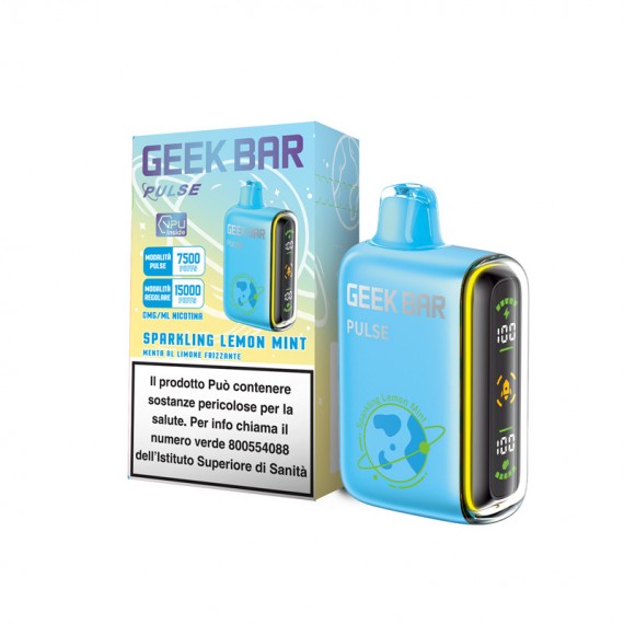 Geekvape Geekbar Pulse Sparkling Lemon Mint Usa e Getta 650 mAh 0mg/ml