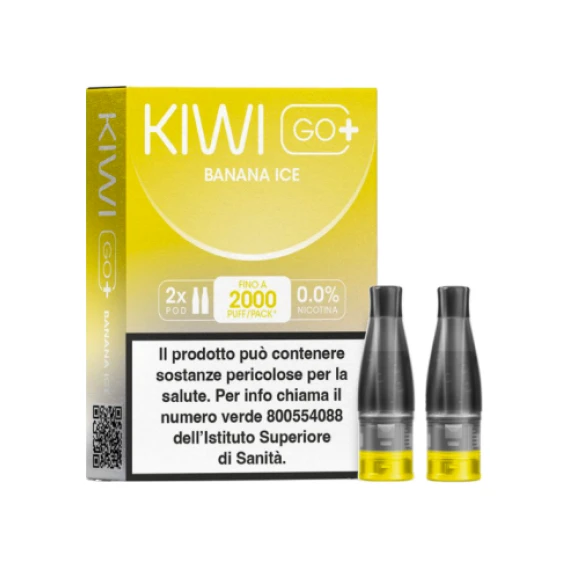 Kiwi Go PLUS Pod Precaricate Banana Ice x2 Pezzi