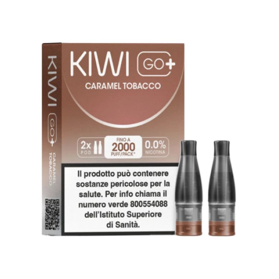 Kiwi Go PLUS Pod Precaricate Caramel Tobacco x2 Pezzi