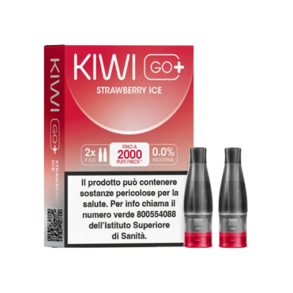 Kiwi Go PLUS Pod Precaricate Strawberry Ice x2 Pezzi