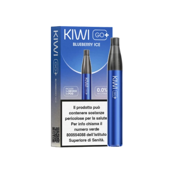 Kiwi Go PLUS Starter Kit + Pod Precaricata Blueberry Ice 20mg/ml Usa e Getta