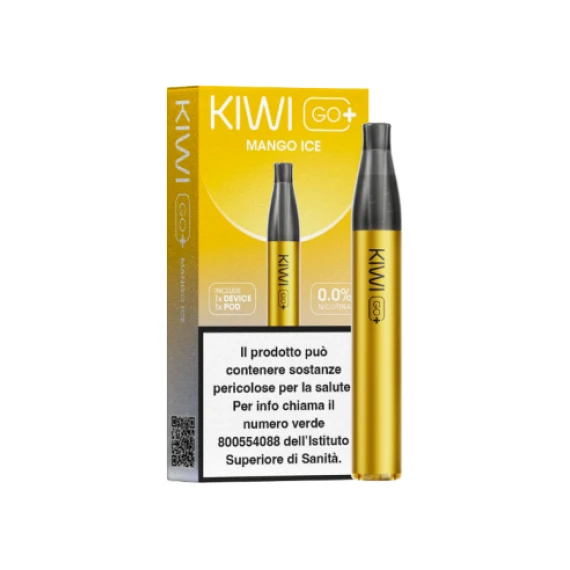 Kiwi Go PLUS Starter Kit + Pod Precaricata Mango Ice 20mg/ml Usa e Getta