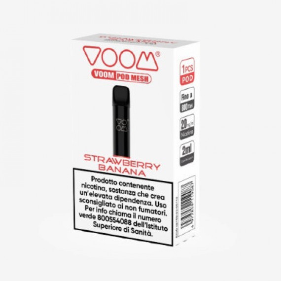 Voom Pod Precaricata Strawberry Banana 20mg/ml Usa e Getta