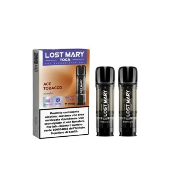 Lost Mary Toca Air Ace Tobacco x2 Pezzi Pod Usa e Getta 20 mg