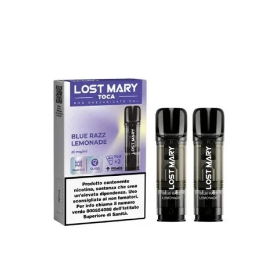 Lost Mary Toca Air Blue Razz Lemonade x2 Pezzi Pod Usa e Getta 20 mg