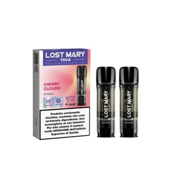 Lost Mary Toca Air Cherry Cloudd x2 Pezzi Pod Usa e Getta 20 mg