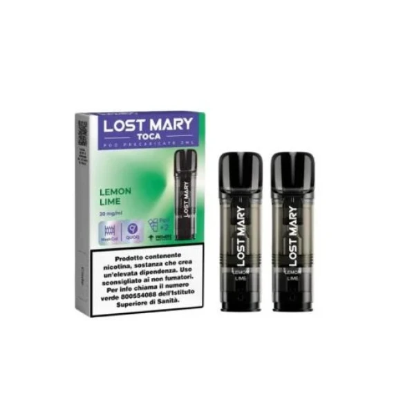 Lost Mary Toca Air Lemon Lime x2 Pezzi Pod Usa e Getta 20 mg