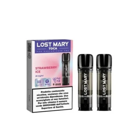 Lost Mary Toca Air Strawberry Ice x2 Pezzi Pod Usa e Getta 20 mg