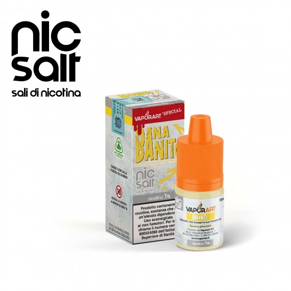 Vaporart NIC SALT Bananito Liquido Pronto 10ml