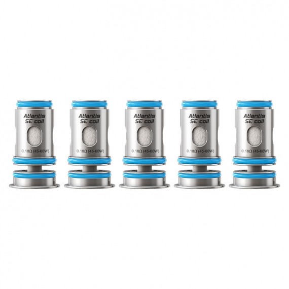 Aspire Testine di Ricambio Atlantis SE Coil 5 pezzi 0,18ohm