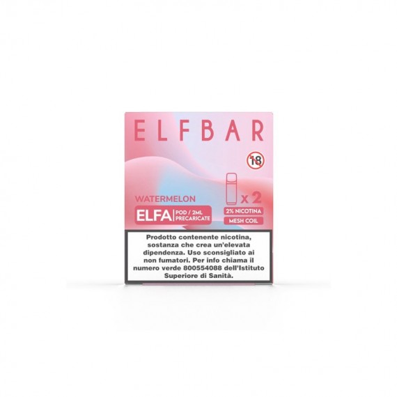 Elfbar ELFA Watermelon 2 Pezzi Pod Usa e Getta 20 mg