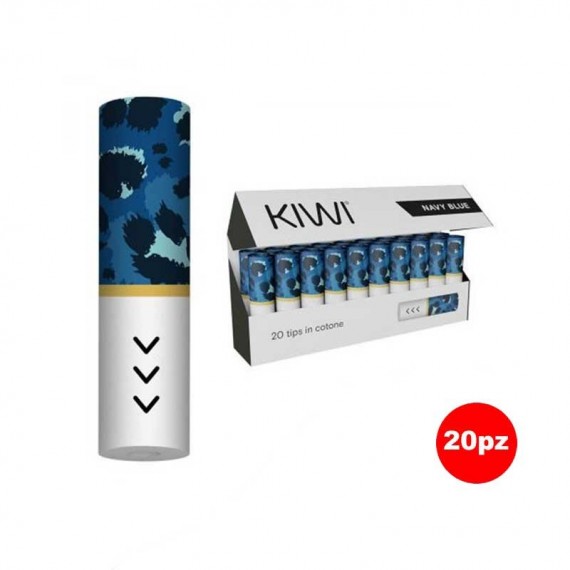 Kiwi Vapor FILTRI  COTONE  Special  BLUE  NAVY x20 Pezzi