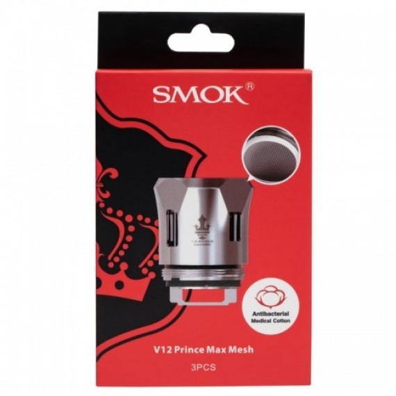 Smok Testine Coil di Ricambio V12 Prince Max Mesh 3 pezzi 0,17 ohm