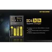 Nitecore Caricabatterie SC4 Superb Charger