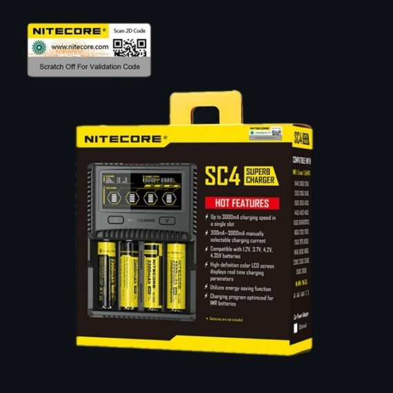 Nitecore Caricabatterie SC4 Superb Charger
