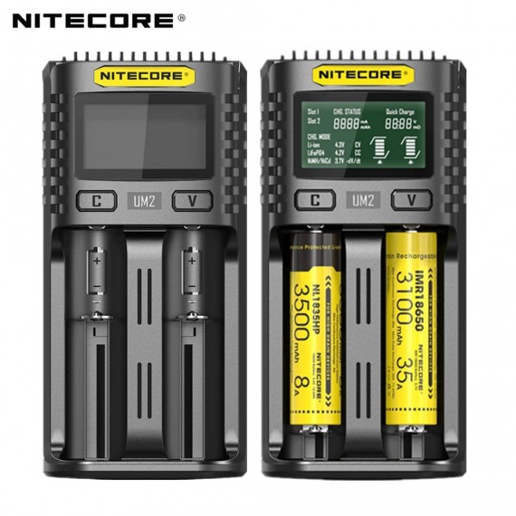 Nitecore Um2 Caricabatteria Per Batterie Liioni Imr