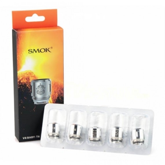 Smok Testine Coil di ricambio TFV8 BABY T6 5 pezzi 0,2 ohm