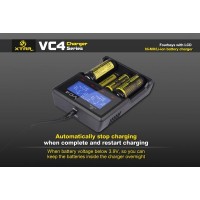 Xtar VC2 Caricabatterie LCD Charger